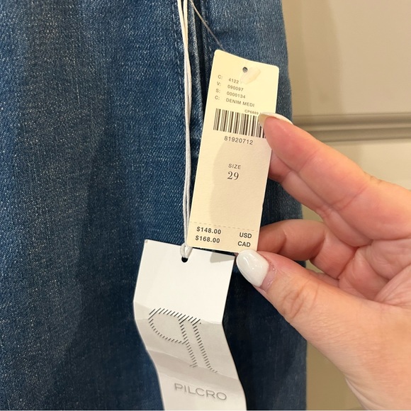 NWT Anthropologie Pilcro Polished Pool Wide Leg Jeans - Picture 4 of 5